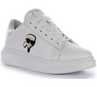 Karl Lagerfeld Kapri KL Lo 3D Logo Leather Mens Trainer In Black White UK 7 - 12