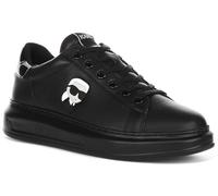 KARL LAGERFELD Kapri Nft Lo Men's Karl Lace Logo Mid Low Cut Tla Trainers (Black Mono, UK 10)