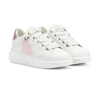 Women's Karl Lagerfeld Kapri NFT Plexi Pendant Leather Women's White/Lilac Trainers - Size: 5