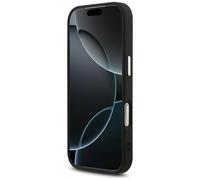 Karl Lagerfeld Karl & Choupette Metal Pin Hard Case for iPhone 17 Pro Black