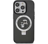 Karl Lagerfeld Karl & Choupette with MagSafe & Ring Stand for iPhone 15Pro Black