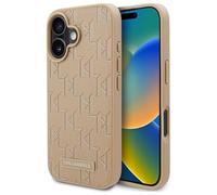 Karl Lagerfeld Karl Lagerfeld KLHMP16SPKHPORPE iPhone 16 6.1" beige/beige hardcase Hot Stamp Magsafe