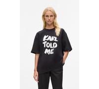 Karl Lagerfeld Karl Told Me T-shirt Black size M | Shirts Outlet | Women | Black M