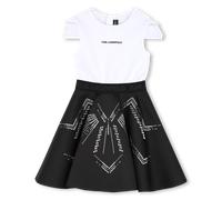 Karl Lagerfeld Kids - Ceremony Dress - Black White - Girl - 2 Years