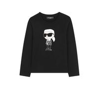 Karl Lagerfeld Kids Ikon long-sleeve T-shirt - Black 4-5-6-14-16
