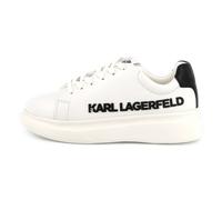 Karl Lagerfeld Kids - Lace-up Leather Trainers - White - Unisex - Size 30