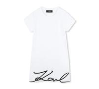 Karl Lagerfeld Kids logo-appliqué dress - White 2-3-4-5-6-8-10-14-16