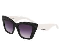 Karl Lagerfeld 6158s Woman Sunglasses Black Black 6/CAT3 Woman
