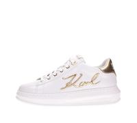 KARL LAGERFELD KL62510A 01G KAPRI Signia Lace Lthr White Lthr w/Gold, 9927 White Leather Gold, 36 EU Larga