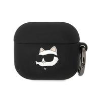 Karl Lagerfeld KLA3RUNCHK Airpods 3 Case Black Silicone Owl Head 3D