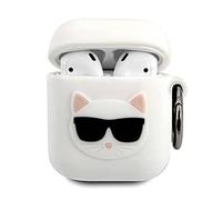 karl lagerfeld KLACA2SILCHWH Apple AirPods Cover White Silicone Choupette