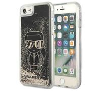 KARL LAGERFELD KLHCI8LGGKBK Case for iPhone 7/8 SE 2020/SE 2022 Black Hard Case Liquid Glitter Gatsby