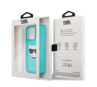 KARL LAGERFELD KLHCP13LCHTRB Case for iPhone 13 Pro / 13 6.1 Inch Blue Glitter Choupette Fluo