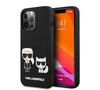 KARL LAGERFELD KLHCP13LSSKCK Case for iPhone 13 Pro/13 6.1 inch Black Silicone Karl & Choupette