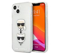 Karl Lagerfeld KLHCP13SKCTUGLS Case for iPhone 13 Mini 5.4 Inches Silver Glitter Karl's & Choupette