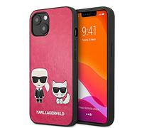 KARL LAGERFELD KLHCP13SPCUSKCP Hard Case for iPhone 13 Mini 5.4 Inches Fuchsia/Fuchsia Ikonik Karl & Choupette
