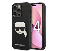 Karl Lagerfeld Klhcp14lsapkhk Iphone 14 Pro 6.1 Saffiano Karl`s Head Patch Phone Case