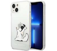 Karl Lagerfeld KLHCP14SCFNRC Case for iPhone 14 6.1 Inch Hard Case Transparent Choupette Fun