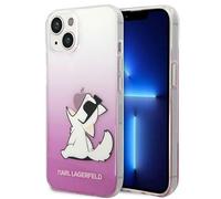 Karl Lagerfeld KLHCP14SCFNRCPI Hard Case for iPhone 14 6.1 Inch Pink Choupette Fun