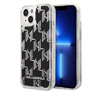 KARL LAGERFELD KLHCP14SLMNMK Hard Case for iPhone 14 6.1 Inch Black Liquid Gl