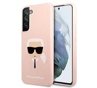 Karl Lagerfeld KLHCS22MSLKHPI Silicone Case for S22+ S906 Roza Owy/Pink Karl's Head