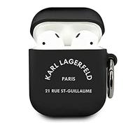 KARL LAGERFELD Lagerfeld KLACA2SILRSGBK Case for AirPods Silicone RSG Black