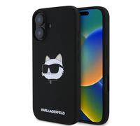 Karl Lagerfeld Liquid Silicone Choupette Head Case for iPhone 16 Black - New