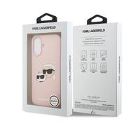 Karl Lagerfeld Liquid Silicone Double Head Case for iPhone 17 6.3" Pink
