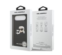 Karl Lagerfeld Liquid Silicone Double Head Case for iPhone 17 Air 6.5" Black