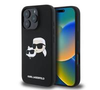 Karl Lagrfeld Silicone Karl & Choupete Head MagSaf Case iphone 16 Pro 6.3" Black