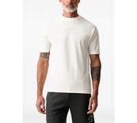 Karl Lagerfeld logo-embossed crew-neck T-shirt - Neutrals S-M-L-XXL
