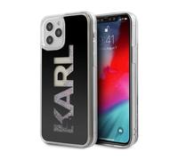 Karl Lagerfeld Logo Karl Liquid Glitter Multi Case, Black - iPhone 12 Pro Max