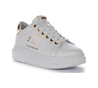 Karl Lagerfeld 'maison Karl' Leather Trainers In White White 3