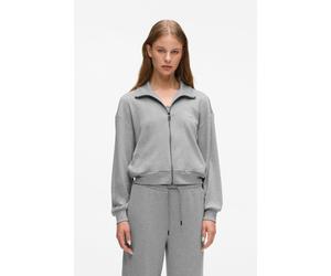 Karl Lagerfeld Medium Grey Melange Signature Lurex Zip Up size S | Light Jackets Outlet | Women | Gray S