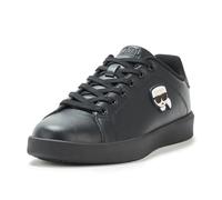 Karl Lagerfeld Men's Claude Lace Up Sneaker, Black/Black, 12