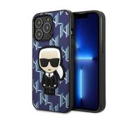 Karl Lagerfeld Monogram Iconic Patch Case, Blue - iPhone 13 Pro Max