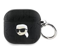 Karl Lagerfeld Monogram Karl Head Case for AirPods 4 Black - KLA4PGKIPK