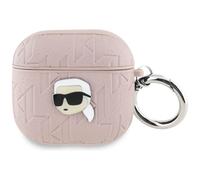 Karl Lagerfeld Monogram Karl Head Case for AirPods 4 Pink - KLA4PGKIPP