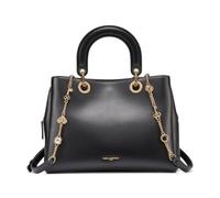 KARL LAGERFELD Paris Benoite Satchel Bag | Black/Gold, One Size