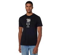 KARL LAGERFELD Paris T, Kocktail Karl, Short Sleeve Crew Neck Men’s Shirt, Black, XL