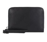 Karl Lagerfeld Punched wallet leather 10.5 cm black