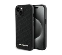 Karl Lagerfeld Quilted K-Pattern Case, Black - iPhone 15 Plus