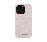 Karl Lagerfeld Quilted K-Pattern Case, Pink - iPhone 15 Plus