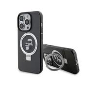 Karl Lagerfeld Karl & Choupette with MagSafe & Ring Stand for iPhone 15Pro Black