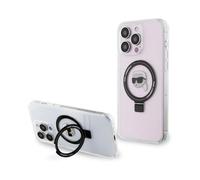 Karl Lagerfeld Ring Stand Karl Head MagSafe Hardcase KLHMP15LHMRSKHH, White - iPhone 15 Pro