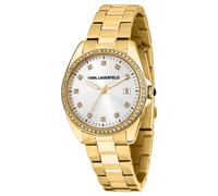 Karl Lagerfeld Round Essentials R0553101505 - Woman - 35 mm - Quartz - Mineral Glass Silver 35 mm