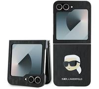 Karl Lagerfeld Saffiano Monogram Case for Samsung Galaxy Z Flip 6 Black