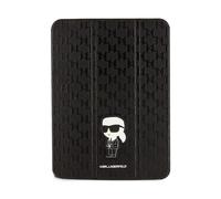 Karl Lagerfeld Saffiano Monogram Icon Case, Black - iPad 10.9
