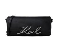 Karl Lagerfeld Signature 2.0 Shoulder Bag Genuine Leather 28.5 cm black