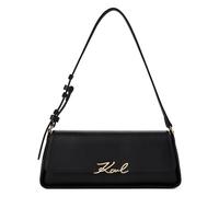 Karl Lagerfeld Signature Shoulder Bag Genuine Leather 32.5 cm black